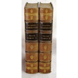 M. Accii Plauti Comoediae Quae Supersunt. Ad Meliorum Codicum Fidem Recensuit, Versus Ordinavit, Difficiliora Interpretatus est Carolus Herm. Weise. (FINE BINDING) (2 tomes)